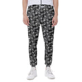 Black Adinkra Symbols Pattern Print Joggers