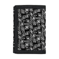 Black Adinkra Symbols Pattern Print Trifold Wallet