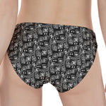 Black Adinkra Symbols Pattern Print Women's Panties