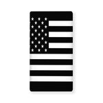 Black American Flag Print Baby Crib Sheet