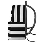 Black American Flag Print Backpack