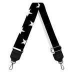 Black American Flag Print Bag Strap