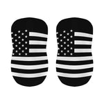 Black American Flag Print Bar Stool Covers