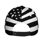 Black American Flag Print Baseball Cap