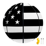 Black American Flag Print Basketball
