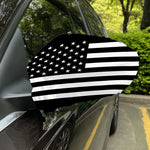 Black American Flag Print Car Side Mirror Covers