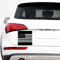 Black American Flag Print Car Sticker