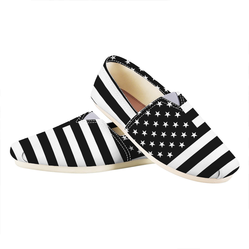 Black American Flag Print Casual Shoes