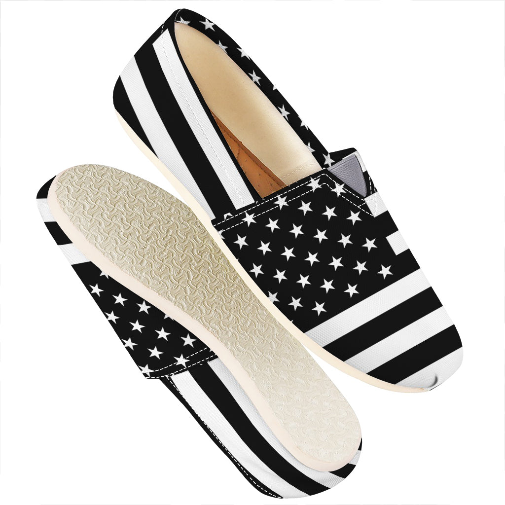 Black American Flag Print Casual Shoes