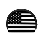 Black American Flag Print Coin Purse