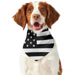 Black American Flag Print Dog Bandana