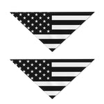 Black American Flag Print Dog Bandana