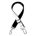 Black American Flag Print Dog Seat Belt