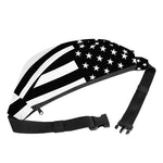 Black American Flag Print Fanny Pack