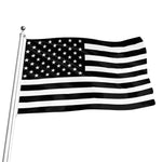 Black American Flag Print Flag