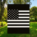 Black American Flag Print Garden Flag