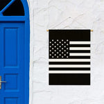 Black American Flag Print Garden Flag