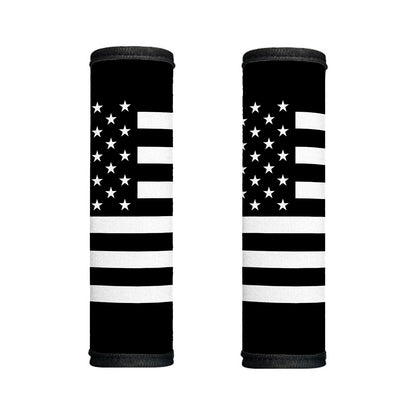 Black American Flag Print Handle Covers