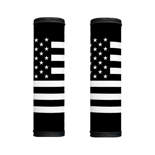 Black American Flag Print Handle Covers