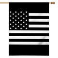 Black American Flag Print House Flag