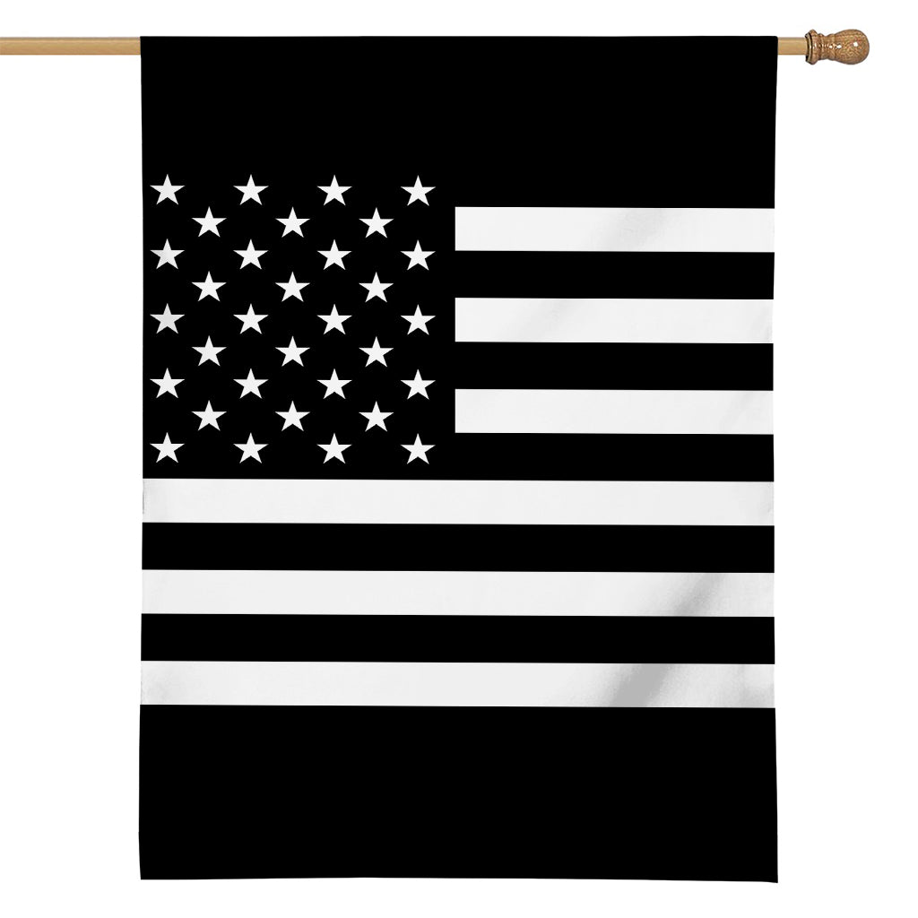 Black American Flag Print House Flag