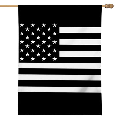 Black American Flag Print House Flag