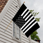 Black American Flag Print House Flag