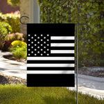 Black American Flag Print House Flag