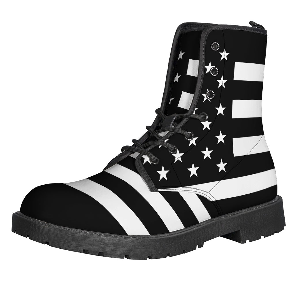 Black American Flag Print Backpack