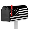 Black American Flag Print Mailbox Cover