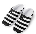 Black American Flag Print Mesh Casual Shoes