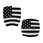 Black American Flag Print Office Chair Cover