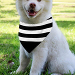 Black American Flag Print Over The Collar Dog Bandana