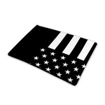 Black American Flag Print Pet Cooling Mat Cover