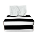 Black American Flag Print Rectangle Tissue Box Cover