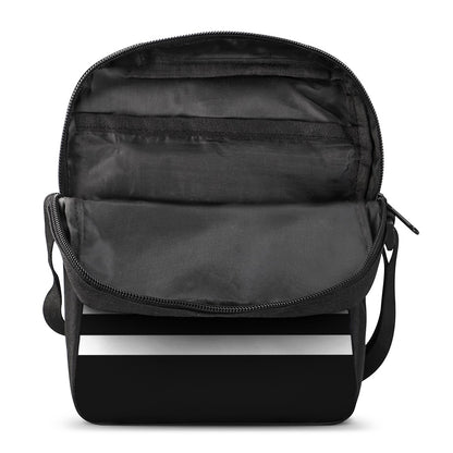 Black American Flag Print Rectangular Crossbody Bag