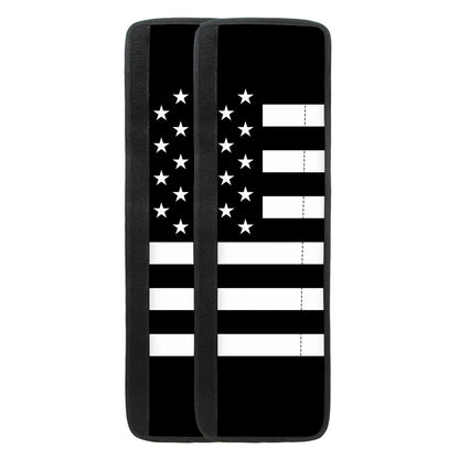 Black American Flag Print Refrigerator Handle Covers