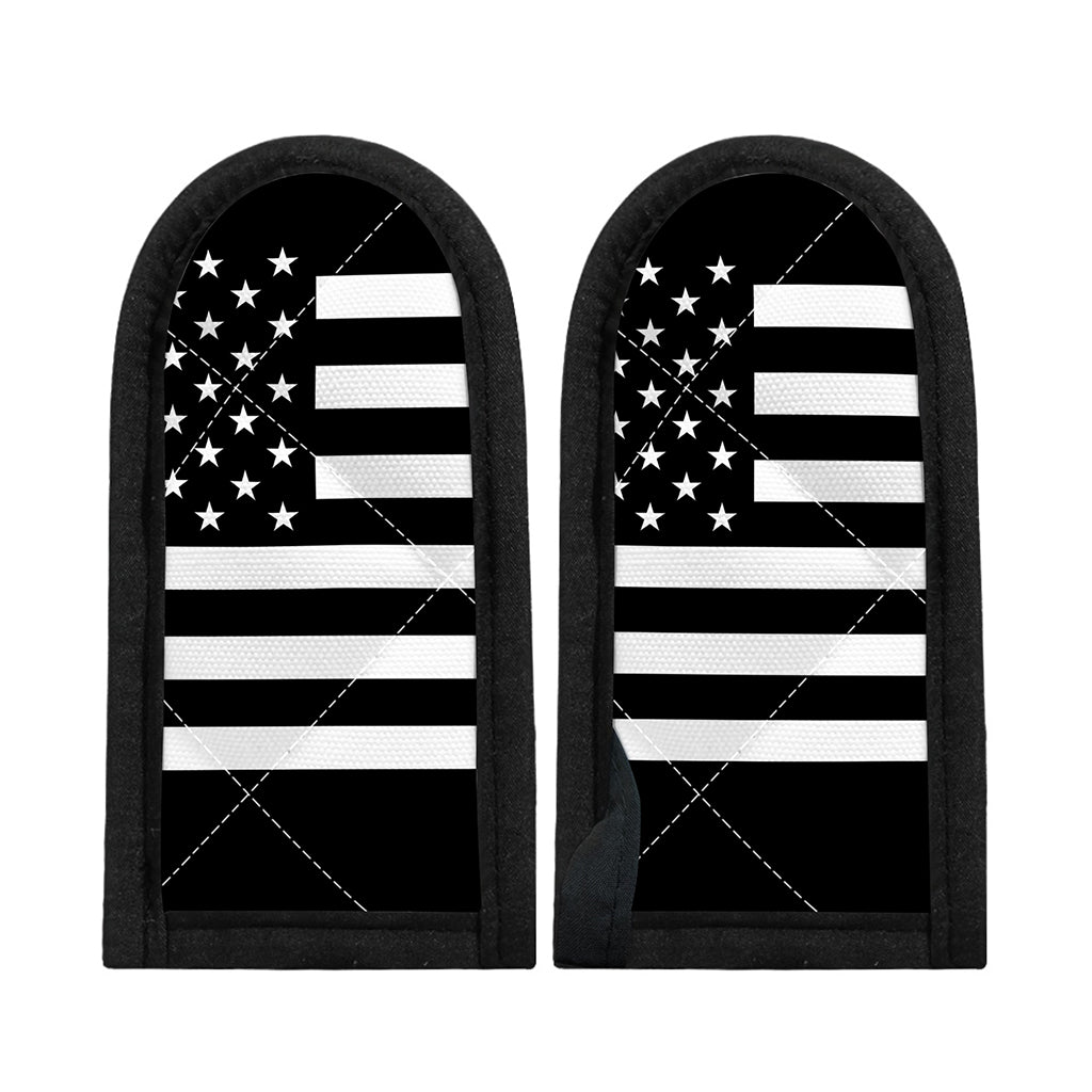 Black American Flag Print Skillet Handle Cover