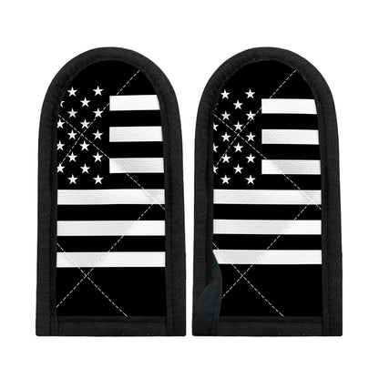 Black American Flag Print Skillet Handle Cover