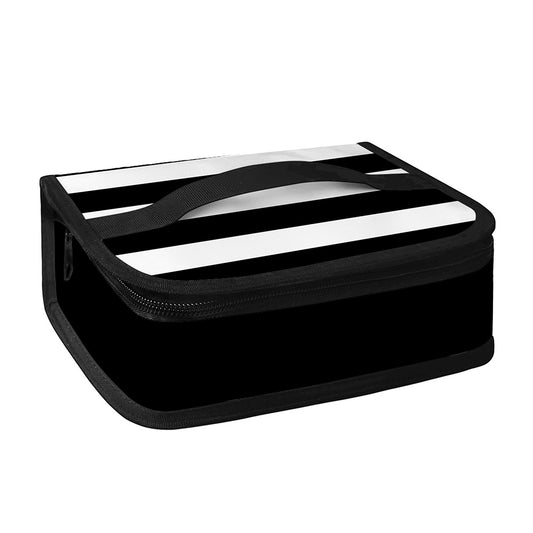 Black American Flag Print Small Lunch Bag
