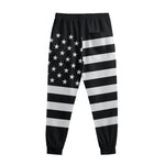 Black American Flag Print Sweatpants
