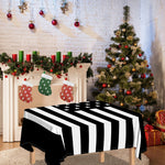 Black American Flag Print Tablecloth