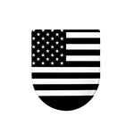 Black American Flag Print Toilet Lid Cover