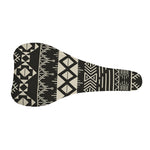 Black And Beige Aztec Pattern Print Bicycle Seat Cover