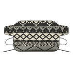 Black And Beige Aztec Pattern Print Car Windshield Snow Cover