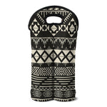 Black And Beige Aztec Pattern Print Double Neoprene Wine Tote