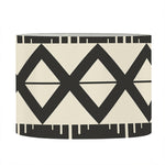 Black And Beige Aztec Pattern Print Drum Lamp Shade