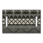 Black And Beige Aztec Pattern Print Golf Cart Seat Cover