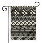 Black And Beige Aztec Pattern Print House Flag