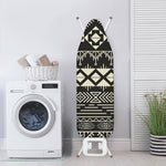 Black And Beige Aztec Pattern Print Ironing Board Cover